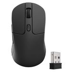 Keychron - M3 Wireless Bluetooth Laser Gaming Mouse with 8K Polling Rate - Wired - Black Product Image