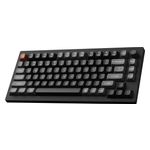 Keychron - V1 Ultra 8k 75% Custom Red Switch Mechanical Gaming Keyboard with Programmable QMK Launcher Software - Black Product Image