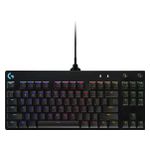 Logitech - G PRO TKL Wired Mechanical GX Blue Clicky Switch Gaming Keyboard with RGB Backlighting - Black Product Image