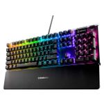 SteelSeries - Apex 5 Full Size Wired Mechanical Hybrid Blue Tactile & Clicky Switch Gaming Keyboard with RGB Backlighting - Black Product Image