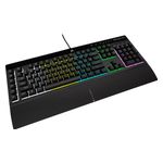 CORSAIR - K55 RGB Pro Full-size Wired Dome Membrane Gaming Keyboard with Elgato Stream Deck Software Integration - Black Product Image
