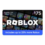 Roblox - $75 Digital Gift Card [Includes Virtual Item] [Digital] Product Image