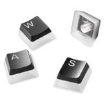 SteelSeries - PRISMCAPS – Universal Double Shot PBT Keycaps - Black Product Image
