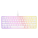 CORSAIR - K65 RGB Mini Wired 60% Mechanical Cherry MX SPEED Linear Switch Gaming Keyboard with PBT Double-Shot Keycaps - White Product Image