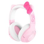 Razer - Kraken Kitty V2 Bluetooth Wireless Over-the-Ear Gaming Headset for PC, Mac, Playstation, Nintendo Switch, Steam Deck - Hello Kitty Edition Product Image