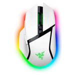 Razer - Basilisk V3 Pro Optical Gaming Mouse with HyperScroll Tilt Wheel - Wireless - White Product Image