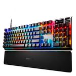 SteelSeries - Apex Pro Gen 3 Full Size Wired Mechanical OmniPoint Adjustable Gaming Keyboard with Rapid Tap - Black Product Image