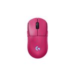 Logitech - PRO 2 LIGHTSPEED Lightweight Optical HERO 44K DPI Gaming Mouse with 4 Customizable and Switchable Magnetic Side Buttons - Wireless - Magenta Product Image
