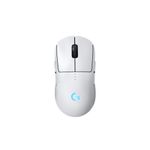 Logitech - PRO 2 LIGHTSPEED Lightweight Optical HERO 44K DPI Gaming Mouse with 4 Customizable and Switchable Magnetic Side Buttons - Wireless - White Product Image