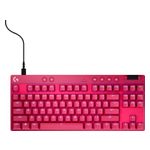 Logitech - PRO X TKL RAPID Tenkeyless Corded Magnetic Analog Switch Gaming Keyboard with Customizable RGB Lighting - Magenta Product Image