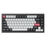 Keychron - Q1HE 75% Custom Wireless RGB Mechanical Keyboard with Progrmmable QMK/VIA Hot-Swappable Magnetic Switch - Black Product Image
