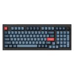 Keychron - V5 Max 96% Custom Wireless RGB Mechanical Keyboard with Programmable QMK/VIA Hot-Swappable Red Switch - Black Product Image