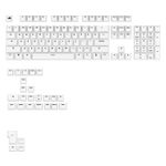 Glorious - GPBT Basics Universal Keycap Set Compatible with Most 100% 85% 80% TKL 60% Compact 75% Mechanical Keyboards - Classic White Product Image
