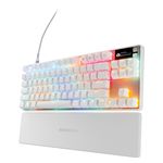 SteelSeries - Apex Pro TKL Gen 3 Wired Mechanical OmniPoint Adjustable HyperMagnetic Gaming Keyboard with Rapid Tap - White Product Image