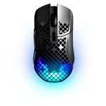 SteelSeries - Aerox 5 Ultra Lightweight Honeycomb Water Resistant Wireless RGB Optical Gaming Mouse With 9 Programmable Buttons - Wireless - Black Product Image