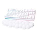 Logitech - G715 Aurora Collection TKL Wireless Mechanical Clicky Switch Gaming Keyboard for PC/Mac with Palm Rest Included - White Mist Product Image