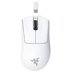 Razer - DeathAdder V3 Pro Lightweight Optical Gaming Mouse with 90 Hour Battery - Wireless - White Product Image