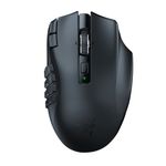 Razer - Naga V2 HyperSpeed MMO Optical Gaming Mouse with 19 Programmable Buttons - Wireless - Black Product Image