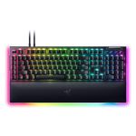 Razer - BlackWidow V4 Pro Full Size Wired Mechanical Green Clicky Switch Gaming Keyboard with Chroma RGB Backlighting - Black Product Image