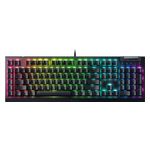 Razer - BlackWidow V4 X Full Size Wired Mechanical Green Clicky Switch Gaming Keyboard with Chroma RGB Backlighting - Black Product Image