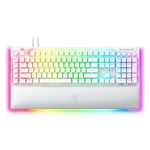 Razer - BlackWidow V4 Pro Full Size Wired Mechanical Green Clicky Switch Gaming Keyboard with Chroma RGB Backlighting - White Product Image