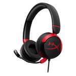 HyperX - Cloud Mini Wired Headset for PC, PS5, PS4, Xbox Series X|S, Xbox One, Nintendo Switch, Chromebook, and Mobile - Red/Black Product Image