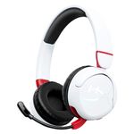 HyperX - Cloud Mini Wireless Headset for PC, PS5, PS4, Xbox Series X|S, Xbox One, Nintendo Switch, Chromebook, and Mobile - White/Red Product Image