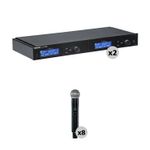 Shure SLXD4QDAN+ Kit with Two Quad-Channel Digital Product Image