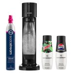Gaia Sparkling Water Maker Starter Kit w/ 2 Bonus Flavors Black Product Image