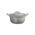 5qt Modern Heritage Cast Iron Round Oven French Gray Product Image