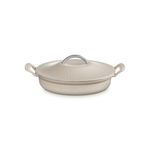 3.25qt Modern Heritage Cast Iron Round Braiser Brioche Product Image