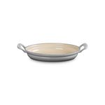 1.75qt Modern Heritage Cast Iron Oval Gratin French Gray Product Image