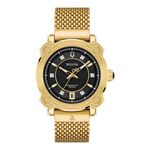 Ladies Grammy HPQ Precisionist Gold-Tone SS Mesh Watch Black Dial Product Image