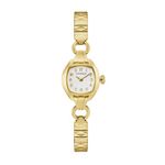 Ladies Classic Cocktail Gold-Tone Stainless Steel Watch Silver Dial Product Image
