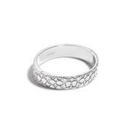 Signature Quilted Bangle Silver-Tone Product Image