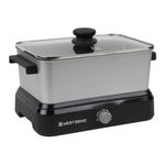 5qt Oblong Versatile Cooker w/ Tote Silver Product Image