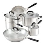 10pc Stainless Steel Induction Cookware Set Product Image