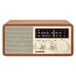 Sangean WR-16 AM/FM Wooden Cabinet Radio with Blue Product Image