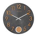 Flatiron Steel & Oak Wall Clock Product Image