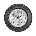 The Explorer World Map Wood Wall Clock Product Image