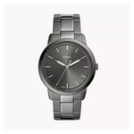 Mens Minimalist Smoke Stainless Steel Watch, Gray Dial Product Image
