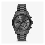 Mens Lexington Chronograph Black-Tone Stainless Steel Watch Black Dial Product Image