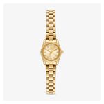Ladies Mini Lexington Pave Gold-Tone Stainless Steel Watch Gold Dial Product Image