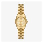 Ladies Petite Lexington Pave Gold-Tone Stainless Steel Watch Gold Dial Product Image