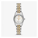 Ladies Petite Lexington Pave Two-Tone Stainless Steel Watch Silver Dial Product Image