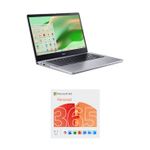 Acer CHROMEBOOK 314/N100/4GB/128GB/SLV/M365 Product Image