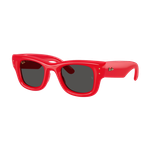 Ray-Ban Wayfarer Puffer Sunglasses Polished Red/Ultra Black Ultra Black Polished Red Product Image