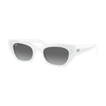 Ray-Ban Zena Bio-Based Sunglasses Polished White Snow/Grey Gradient Grey Gradient Polished White Snow Product Image