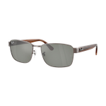Ray-Ban RB3750 Sunglasses Polished Copper/Green Solid Color Mirror Green Solid Color Mirror Polished Copper Product Image