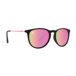 Blenders North Park Rose Theater Sunglasses Soft Matte Black/Polarized Rose Mirrored Polarized Rose Mirrored Soft Matte Black Product Image